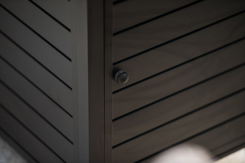 57in Outdoor Gas Propane Fire Pits Table, Aluminum, 50000BTU Firepit Fireplace Dining Table with Lid, Fire Glass, Retangular, ETL Certification, for Garden Backyard Deck Patio-Mocha