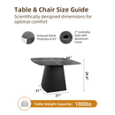 Rounded Square Outdoor Pedestal Dining Table by HouseOfZazla