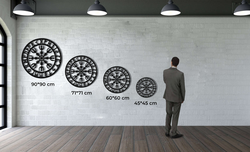 Viking Compass Metal Wall Art