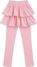 Girls School Uniform Pants Leggings with Skirts Stretch Warm Jegging 4-12 Years by TinyTreasures Baby Boutique