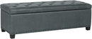 Joveco 47 Inch Storage Ottoman Bench,Tufted Fabric Storage Bench with Nailhead Trim for Bedroom (47”,Gray) by CozyNest Decor