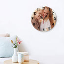 Generic Custom Clocks for Walls Personalized Wall Photo Customized Round Clock for Birthday Wedding Present Family Friends Gifts, 12x12Inch by TinyTreasures Baby Boutique