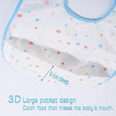 Baby bibs Waterproof Toddler bib - Feeding bib with Pocket for Infant Boy Girl Washable 6-36M by TinyTreasures Baby Boutique