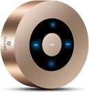 XLEADER Mini Bluetooth Speaker (Travel Case Provided) HD Sound&Rich Bass, Touch Design, 12-15H Playtime, Support Aux Input, Micro SD, Mic, Small, for iPhone Laptop Shower Office, Ideal Gifts, Gold by TinyTreasures Baby Boutique