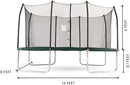 Skywalker Trampolines 9FT 14FT 15FT Trampoline with Enclosure, Spring Pad Cover, Heavy Duty Jump Mat, ASTM Approved Outdoor Trampoline for Kids & Teens by TinyTreasures Baby Boutique