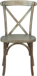 EMMA + OLIVER 2-Pack Medium with White Grain X-Back Chair by CozyNest Decor