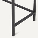 Amazon Basics Rectangular Console Table with Storage Shelf, Steel Frame, 39x31x11.8 in, Oak Finish by CozyNest Decor