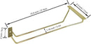 10.8 Inch Gold Wine Glass Rack, Under Cabinet Wine Glass Holder, Wine Glass Hangers Under Shelf, Stemware Rack, Hanging Stemware Holder for Cabinet Kitchen Bar, Set of 4 by CozyNest Decor