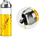 Aelga Olive Oil Dispenser Bottle - Glass Oil Dispenser - Dispenser Bottle for Kitchen with Stainless Steel Spout by CozyNest Decor