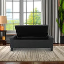 Christopher Knight Home Hikaru Fabric Storage Ottoman, Dark Grey Dimensions: 20.50”D x 51.00”W x 17.00”H by CozyNest Decor