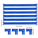 26 Gauge 6-Pack 4ft Single Chamber Pool Cover Water Bags with 4 Corner Water Tubes by HouseOfZazla