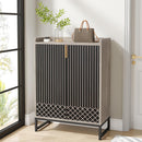 5 Tiers Shoe Storage Organizer With Doors by HouseOfZazla