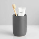 Toothbrush Holders for Bathrooms - 1 Cups Ceramic Toothbrush Toothpaste Holders, Grey Bathroom Tumbler Cups Reusable Toothbrush Mouthwash Cup, Bathroom Counter Organizer. by CozyNest Decor