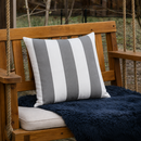 6 Pack Outdoor/Indoor Throw Pillows - Gray/White Striped