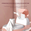 Potty Training Toilet, Realistic Potty Training Seat, Toddler Potty Chair with Soft Seat, Removable Potty Pot, Toilet Tissue Dispenser and Splash Guard, Non-Slip for Toddler& Baby&Kids White, Pink by TinyTreasures Baby Boutique
