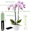 Soil Moisture Meter 4 in 1 for HHCC, Plant Water Monitor, Automatically detects Moisture/Temperature/Light/Fertility, Can Connect to Mobile Phone via Bluetooth, Plants Sensor for Indoor (Green - 1pcs) by GreenHaven Gardens
