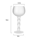The Wine Savant Aesthetic Cloud Elegant Crystal Wine - 7 oz Rim
