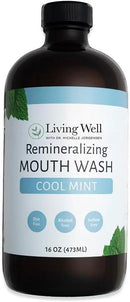 Cool Mint Remineralizing Mouthwash | Hydroxyapatite & Colloidal Silver Formula | Alcohol-Free | Fluoride-Free Mouth Rinse by CozyNest Decor