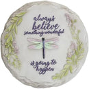 Spoontiques - Garden Décor - Always Believe Stepping Stone - Decorative Stone for Garden by CozyNest Decor