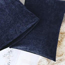 CaliTime Throw Pillow Covers Decorative 20 X 26 Inches Pack of 2 Cozy Chenille Standard Pillow Shams Cases for Couch Sofa Bed Living Room Home Navy Blue by CozyNest Decor