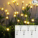 Solar Outdoor Lights, 6 Pack Firefly Solar Garden Lights for Outside, Garden Decorations by GreenHaven Gardens