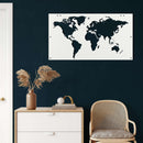 World Map Metal Wall Art