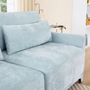 Elegant Sofa With Ergonomic Design And Lumbar Pillows by HouseOfZazla