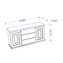 Ariya - Buffet With Clear Glass Inlay by Unique Piece Furniture
