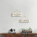 Pantry Sign Wall Decor, Pantry Wall Art with Plant Print, Rustic Farmhouse Wall Hanging Plaque Home Kitchen Decorative Pantry, 4.7 x 13.7 inches by CozyNest Decor