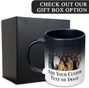 Personalized Coffee Mug, Magic Color Changing Photo Text 11 Oz Ceramic Mug, Customized Picture Name Tea Cup, Custom Fathers Day Mug, Taza Cafe Personalizadas Fotos, Gifts Women Men Mom, Black CC by TinyTreasures Baby Boutique