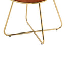 Accent Chairs Set of 2, Velvet Side Chairs with Gold Legs, Mid-Century Upholstered Dining Chairs for Living Room, Kitchen, Bedroom, Beauty Room