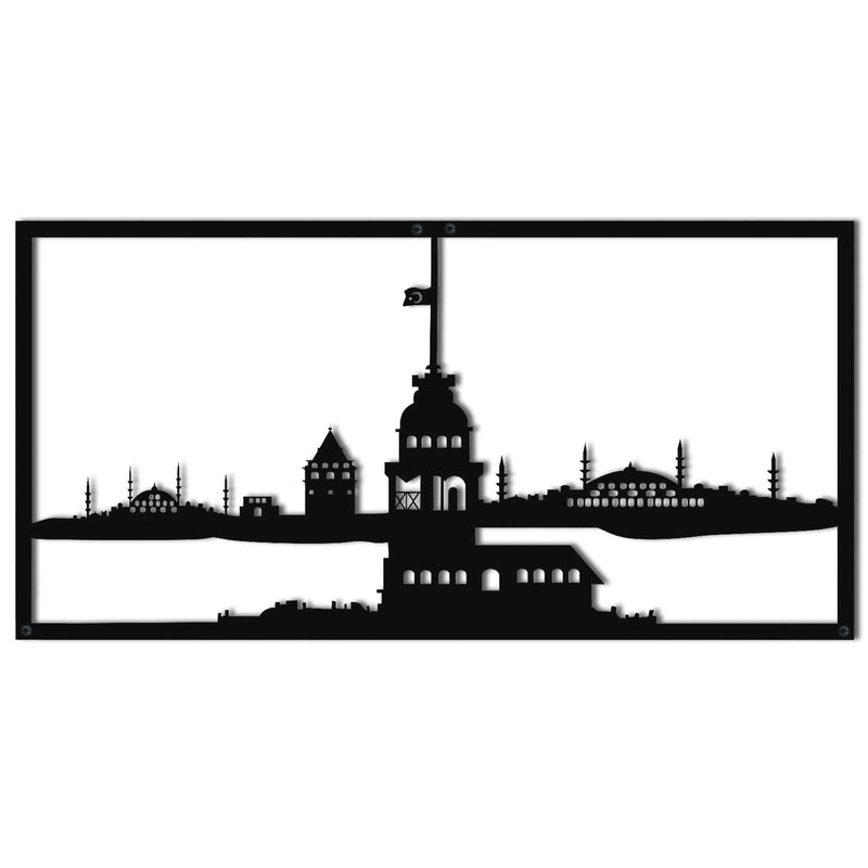 Maiden's Tower Metal Wall Art