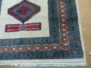 4' X 6' Vintage Handmade Bokhara Turkoman Pakistan Wool Rug Carpet Nice