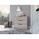 3 Drawers Dresser Maryland, Superior Top, Light Gray Finish