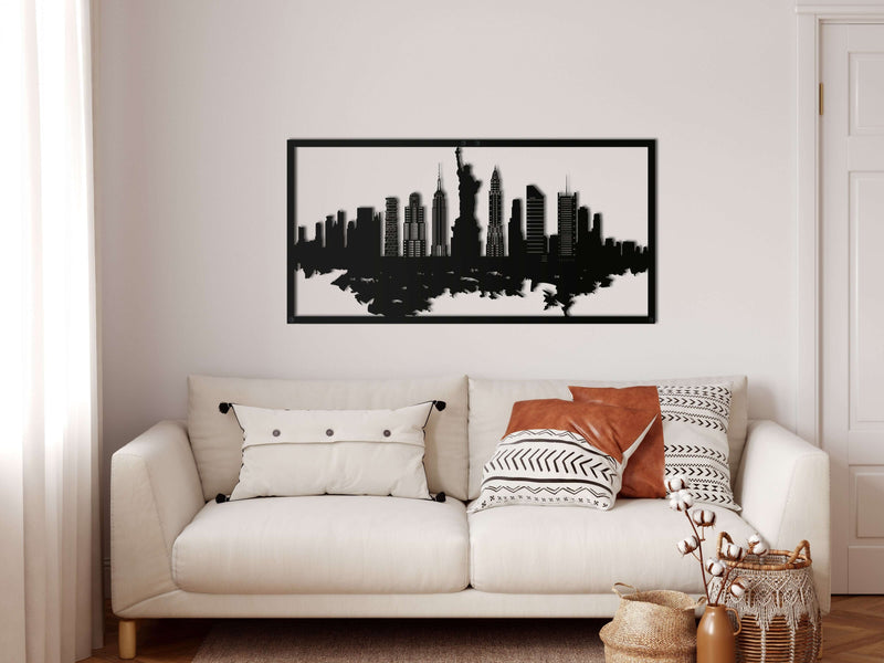 New York Skyline Metal Wall Art