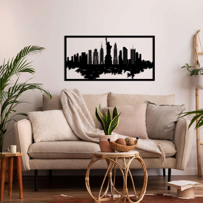 New York Skyline Metal Wall Art