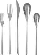 Fortessa Dragonfly 18/10 Stainless Steel Flatware, 5 Piece Place Setting, Service for 1 by CozyNest Decor