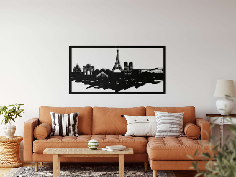 Paris Skyline Metal Wall Art