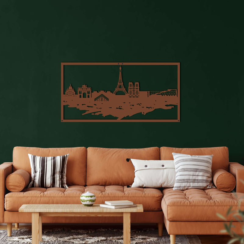Paris Skyline Metal Wall Art