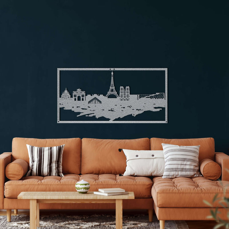 Paris Skyline Metal Wall Art