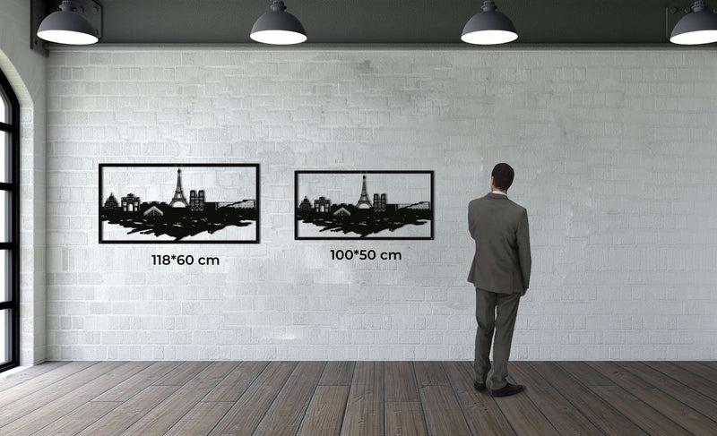 Paris Skyline Metal Wall Art