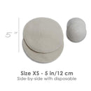 Merino Wool Nursing Pads, Style Softline, Regular Thickness, 5 in. Diameter by TinyTreasures Baby Boutique