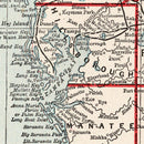Vintage Map of Florida 1893