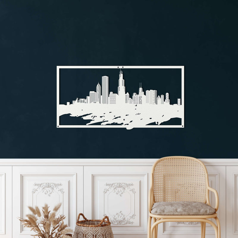 Chicago Skyline Metal Wall Art
