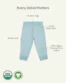 MON CHOU Organic Cotton Baby Pants - 100% Pima Cotton - Lightweight and Breathable Infant Pants for All Seasons by TinyTreasures Baby Boutique
