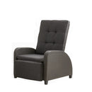 Adjustable Outdoor Lounge Chair, Plush Cushions & Extendable Footrest - Gray by HouseOfZazla