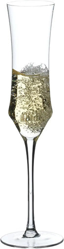 Hand Blown Crystal Champagne Flutes, Sparkling Champagne Glasses Set of 1, 7 oz by CozyNest Decor