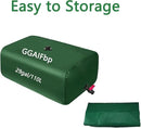 Water Storage Bladder 29Gal/110L Portable Large Capacity Water Storage Containers,Foldable Emergency Water Tank Water Bag W/Spigots and Overflow Kit for RVs, Fire Prevention, Irrigation by GreenHaven Gardens