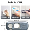 5 Pack Child Proof Refrigerator Lock, QYESWHSR Fridge Locks for Kids with Sticky Adhesive Pads, Child Safety Locks for Doors, RV Refrigerator, Oven Lock Child Safety Baby Cabinet Locks - Clear Updated by TinyTreasures Baby Boutique