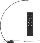 NUÜR Arc Floor Lamp, 67" Tall Black Gold LED Modern Standing Floor Lamp with Remote Control, Arched Bright Floor Lamps for Living Room Bedroom Office Home (Black) by CozyNest Decor